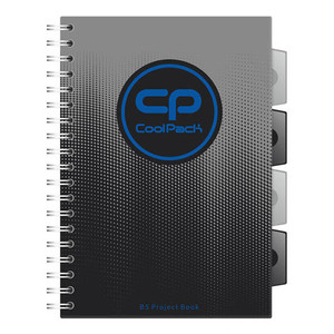 Spiral Notebook Project Book B5 100 Squared PP, grey