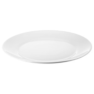 OFTAST Plate, white, 25 cm