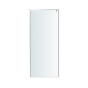 GoodHome Walk-in Shower Ezili 90 cm, chrome/transparent