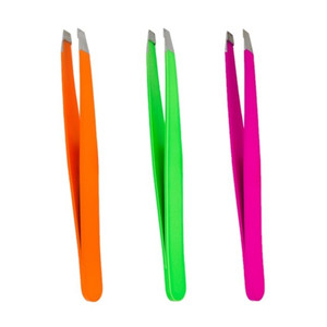 Tweezers Slanted Neon Play, assorted colours