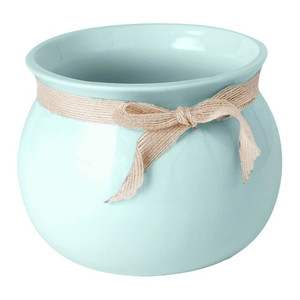 Ceramic Plant Pot 14 cm, mint