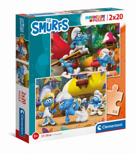 Clementoni Children's Puzzle The Smurfs 2x20 3+