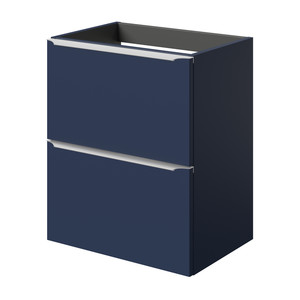 Goodhome Wall-mounted Basin Cabinet Imandra Slim 50cm, matt dark blue