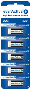 EverActive Alkaline Batteries 23A 12V Blister, 5 pack