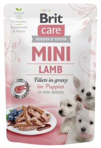 Brit Care Dog Mini Lamb Fillets in Gravy for Puppies 85g