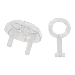 Socket Safety Cap Cover with Key 5-pack