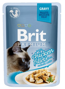 Brit Premium Cat Fillets with Chicken in Gravy 85g