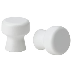 ODLINGSGRÄNS Knob, white, 27 mm
