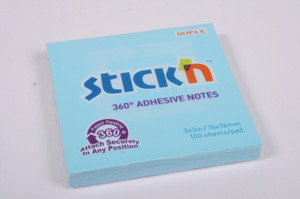 Sticky Notes 360° 76x76mm 100 Sheets, blue