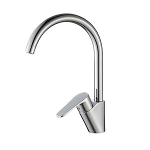 Cooke&Lewis Silver Chrome Effect Kitchen Top Lever Tap Aruvi