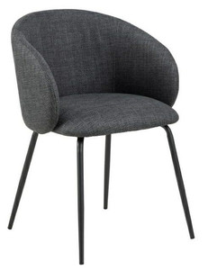 Upholstered Chair Eleanor, dark grey