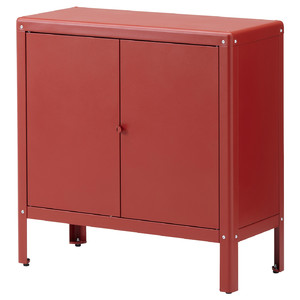 KOLBJÖRN Cabinet in/outdoor, brown-red, 80x81 cm