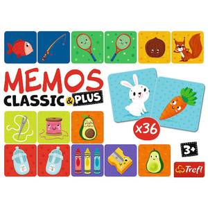 Trefl Memos Classic & Plus Logic Game 3+