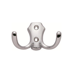 Double Hook Gamet Zinc Alloy, chrome