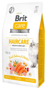 Brit Care Cat Grain Free Haircare Healthy & Shiny Coat Dry Food 2kg