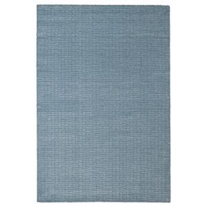 LANGSTED Rug, low pile, light blue, 170x240 cm
