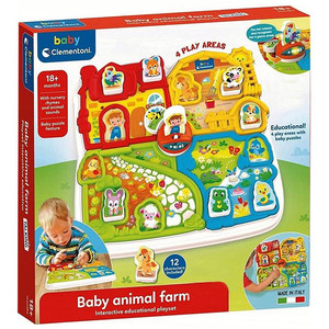 Clementoni Baby Animal Farm Interactive Toy 18m+