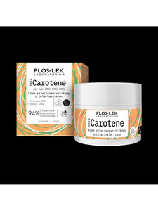 FLOS-LEK betaCAROTENE Anti-Wrinkle Cream Vegan 94% Natural 50ml