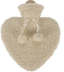 Hot Water Bottle Heart Bouncle 1l, beige