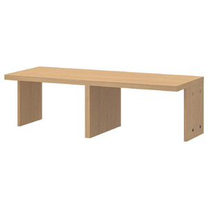 LÅDMAKARE Insert with compartments, oak effect, 76x34x24 cm