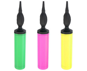 Double-sided Inflating Pump for Balloons, 1pc, random colours