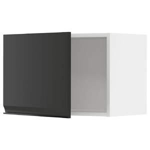 METOD Wall cabinet, white/Upplöv matt anthracite, 60x40 cm