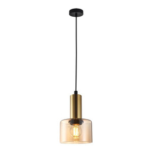Pendant Lamp Santia 1 x 40 W E27, brown/amber