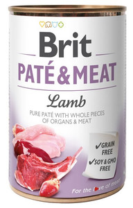 Brit Pate & Meat Lamb Dog Food Can 400g