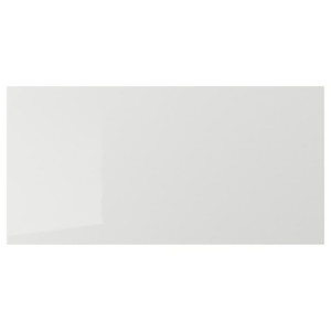 RINGHULT Drawer front, high-gloss light grey, 80x40 cm