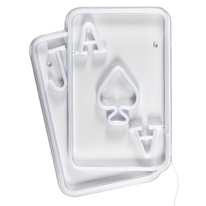 Neon LED Lamp Playing Cards