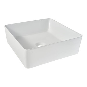 Ceramic Countertop Basin GoodHome Padma 38.5x38.5cm, white