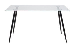 Dining Table Wilma, metal/glass