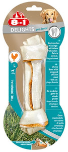 8in1 Dental Delights Bones L Chewy Dog Bone