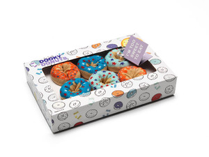 Dooky Gift Donut Socks Blueberry Orange 3 Paurs 0-9m