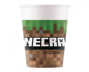 Paper Party Cup 200ml 8pcs Minecraft