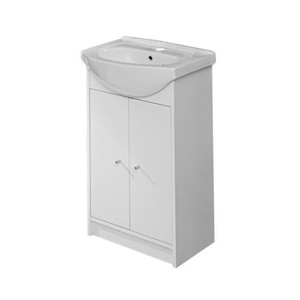 Cabinet with Wash-Basin Mona 50 cm, white