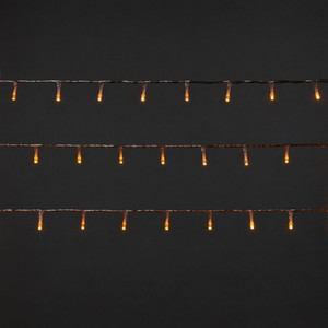 LED Lighting Chain 120 LED 7.1 m, outdoor, transparent, warm white