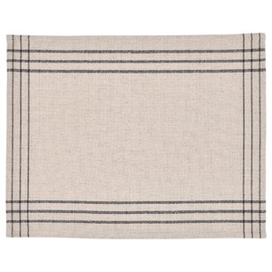 VÅRARV Place mat, dark grey/natural, 35x45 cm