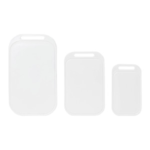 GoodHome Set of 3 Chopping Boards Datil, white