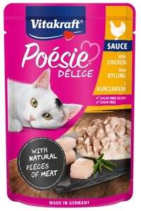 Vitakraft Poesie Deli Sauce Chicken Wet Cat Food 85g