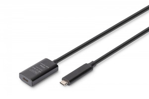 DIGITUS Active USB 3.2 Gen2 10G extension cable, USB-C - USB-C, 5m