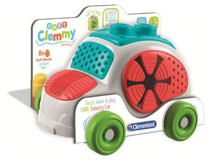 Clementoni Baby Clemmy Sensor Car & 8 Soft Blocks 6m+