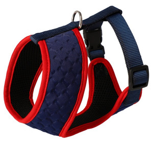 Dingo Anti-Pressure Dog Harness S, navy blue-red