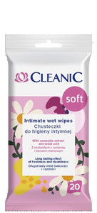CLEANIC Intimate Wet Wipes Soft Vegan 20pcs