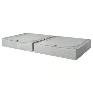 LENAST Bed storage box, light grey, 57x60 cm
