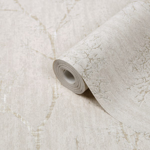 GoodHome Vinyl Wallpaper on Fleece Drave, beige