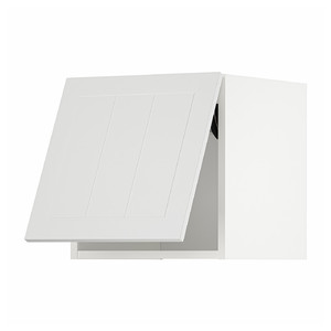 METOD Wall cabinet horizontal w push-open, white/Stensund white, 40x40 cm