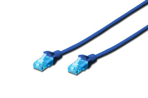 Digitus Patch Cord U/UTP Cat5e PVC 0.5m, blue