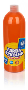 Astra School Paint Bottle 1000ml, orange