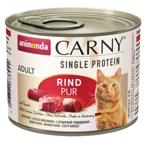 Animonda Carny Single Protein Adult Pure Beef Cat Food Can 200g